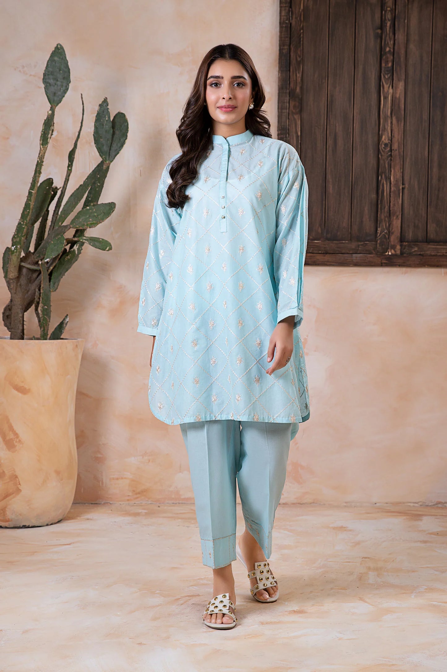 2 Piece Embroidered Lawn Suit by MARIA.B