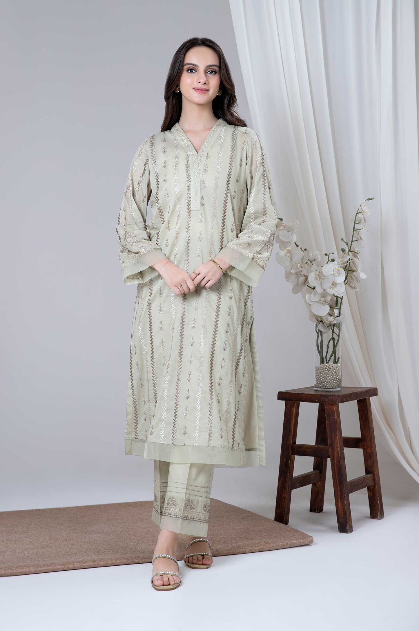 2 Piece Embroidered Lawn Suit by MARIA.B