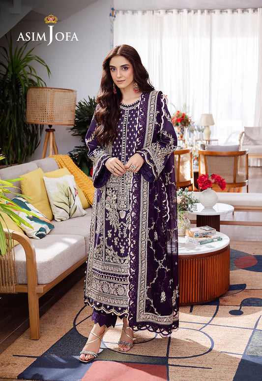 EMBROIDERED LAWN 3 PCS BY ASIM JOFA
