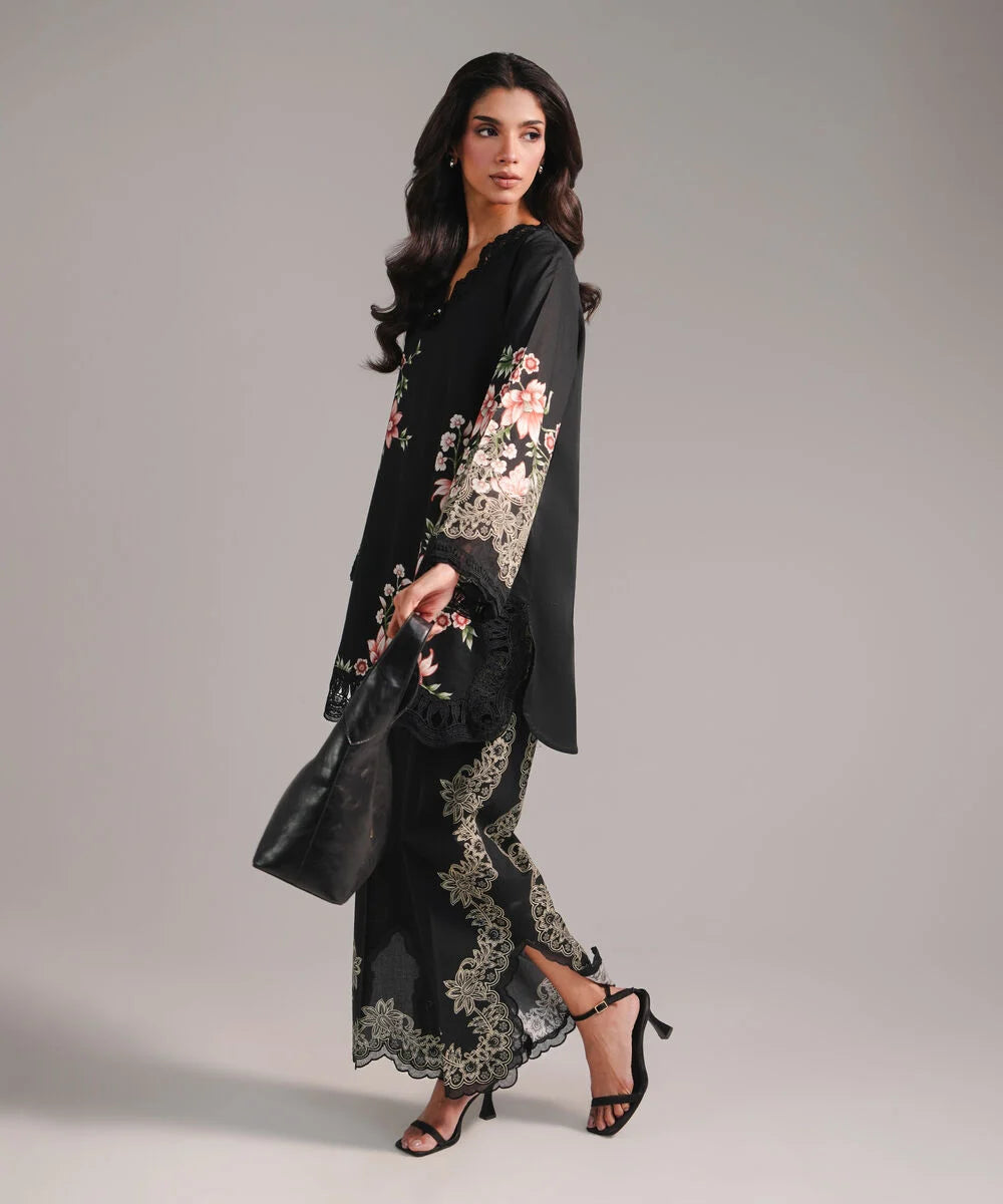 2 Piece Unstitched Embroidered Lawn Shirt By Sapphire