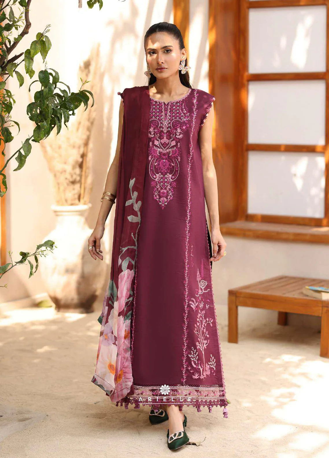 Rameen By Raaya Embroidered Lawn 3 Piece Unstitched Suit