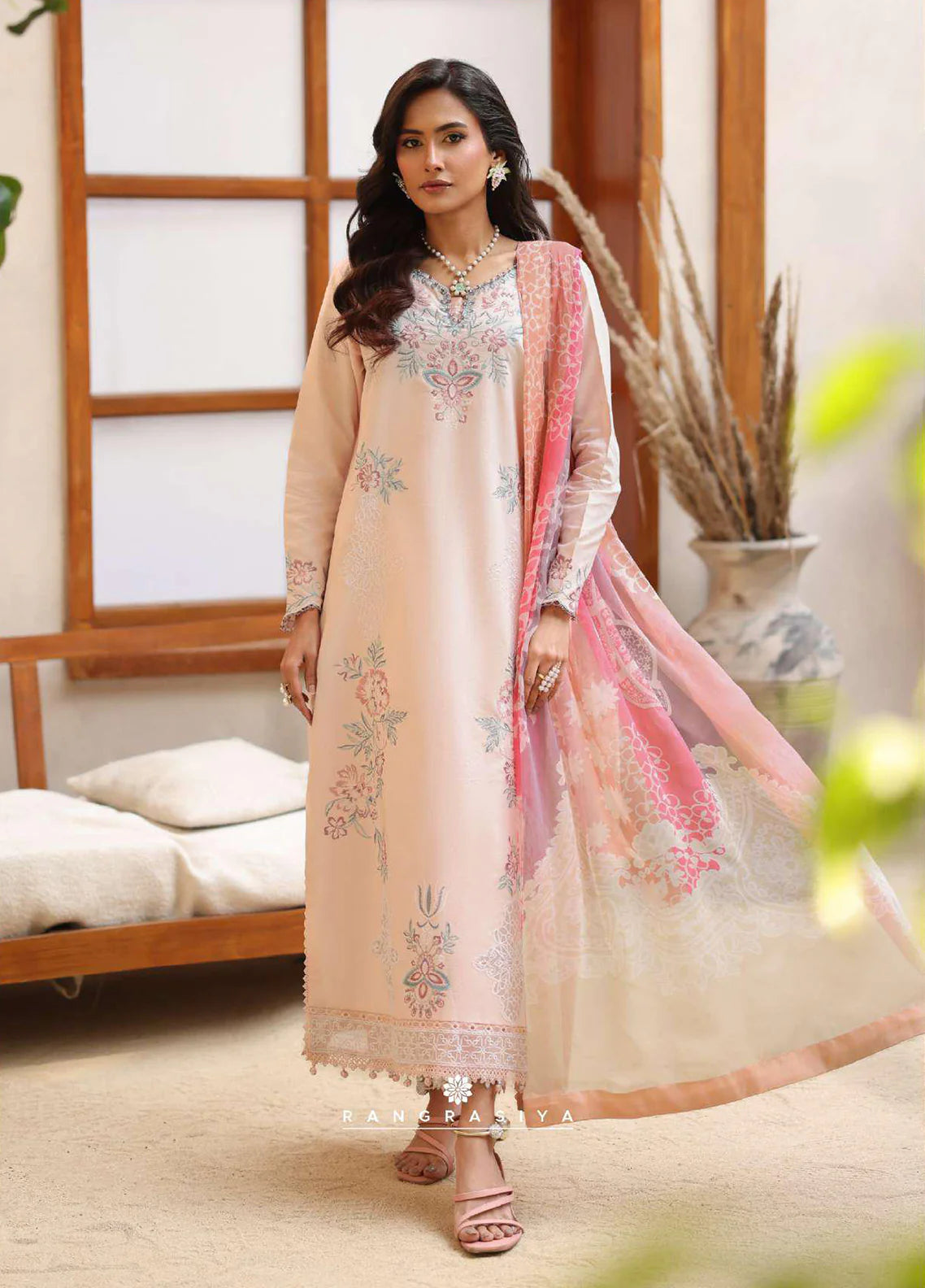 Rameen By Raaya Embroidered Lawn 3 Piece Unstitched Suit