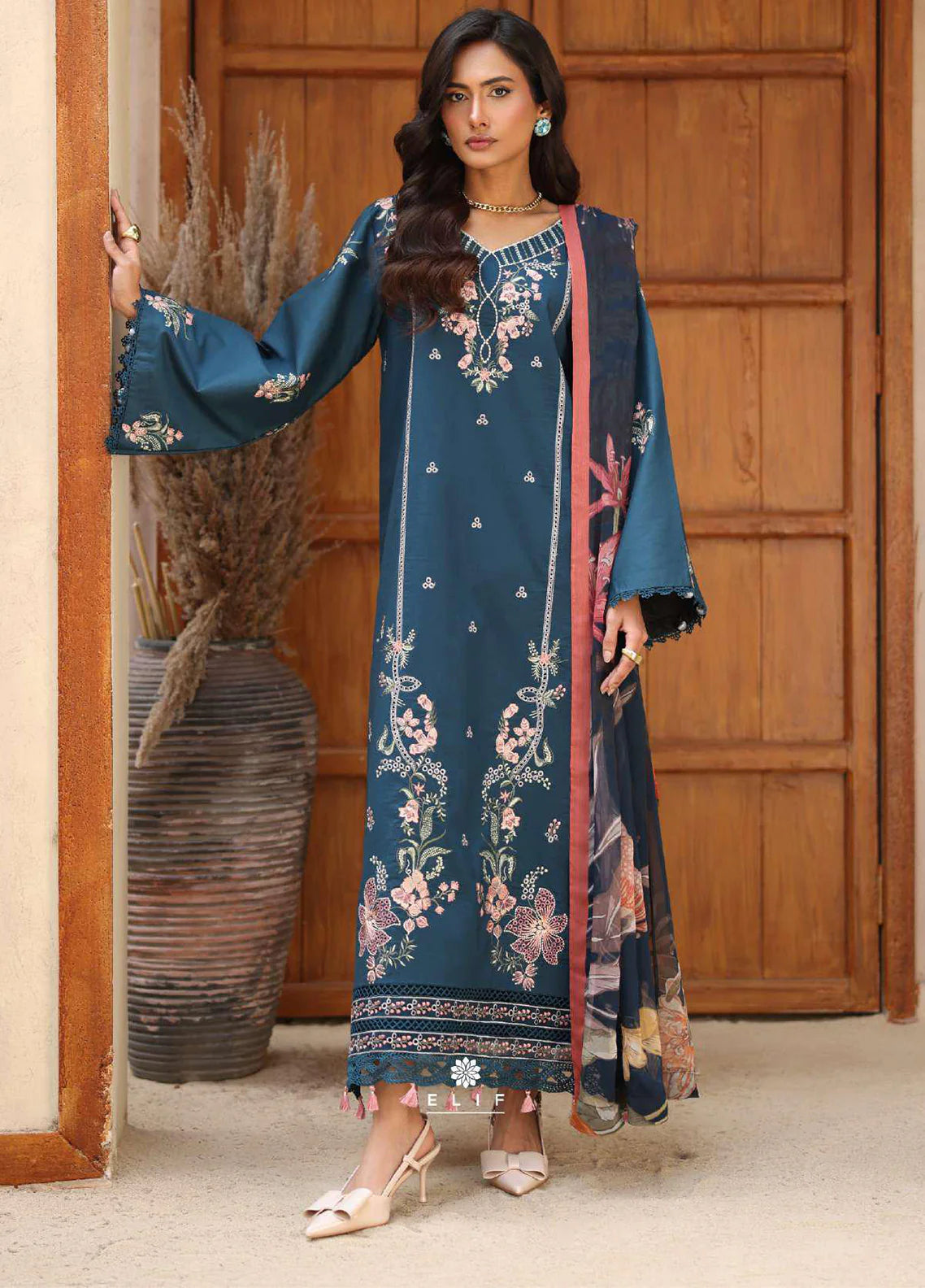 Rameen By Raaya Embroidered Lawn 3 Piece Unstitched Suit
