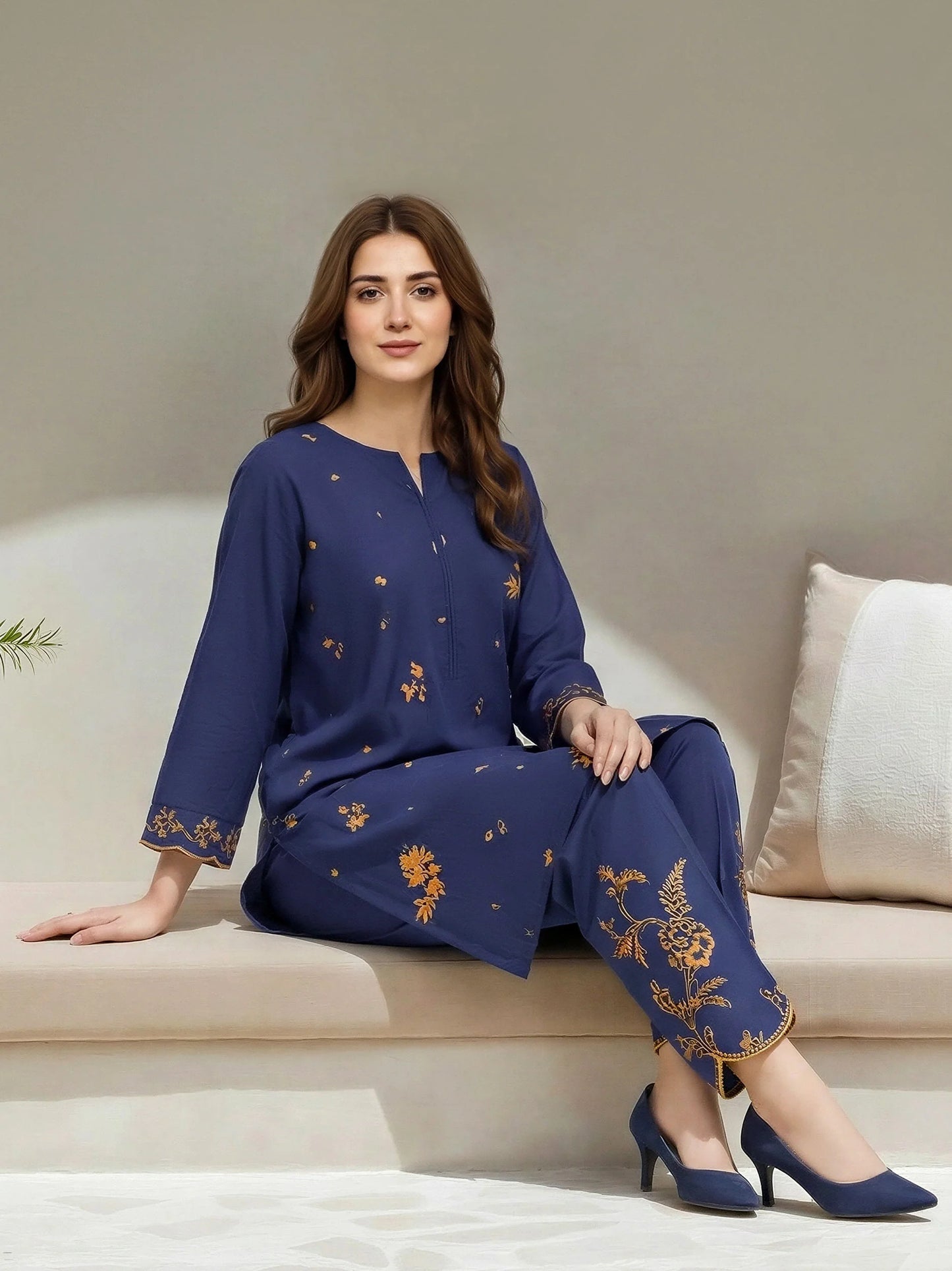 2 Piece Lawn Suit- Embroidered by Limelight