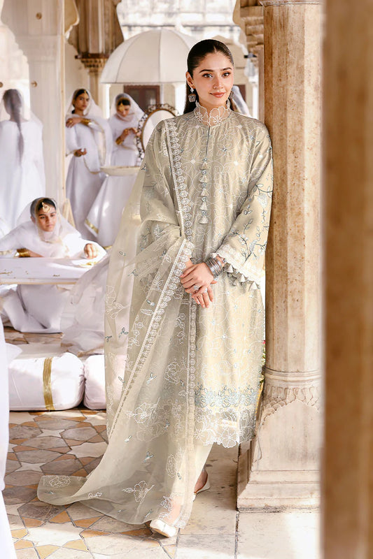 3PC EMBROIDERED LAWN SUIT BY CROSS STITCH