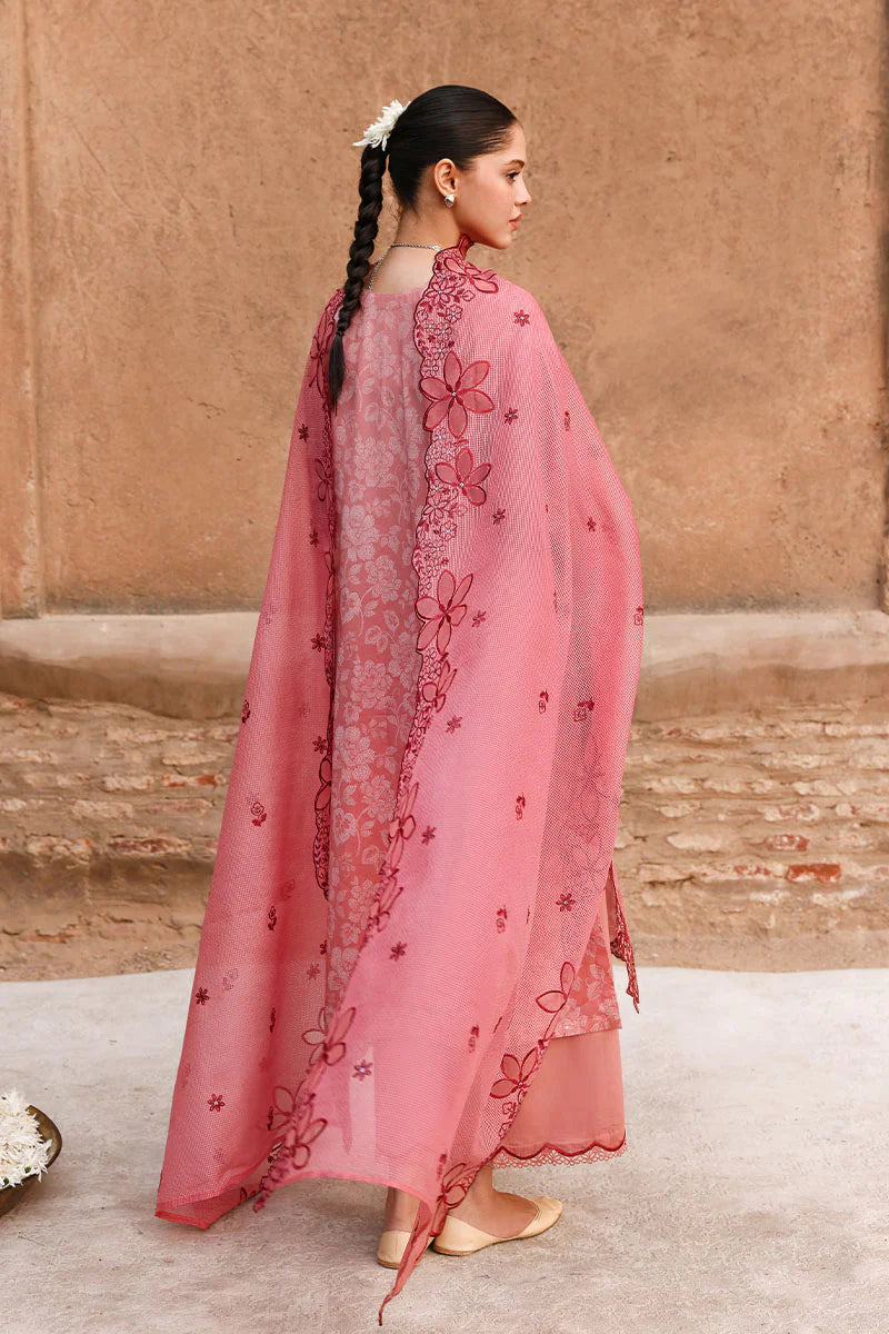 3PC PRINTED & EMBROIDERED LAWN SUIT BY CROSS STITCH