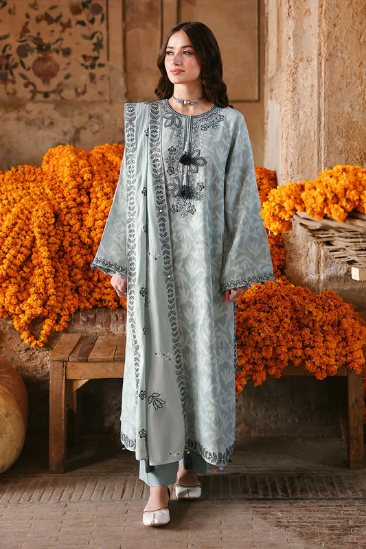 3PC EMBROIDERED LAWN SUIT