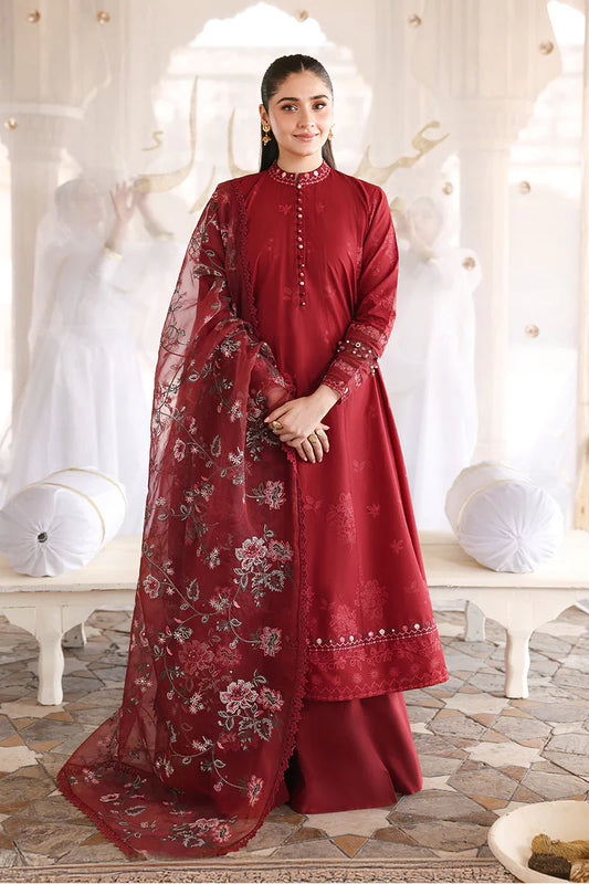 3PC EMBROIDERED LAWN SUIT BY CROSS STITCH
