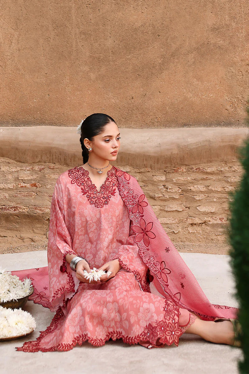 3PC PRINTED & EMBROIDERED LAWN SUIT BY CROSS STITCH