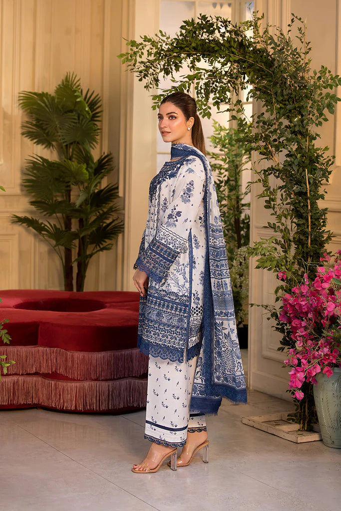 Embroidered Lawn Unstitched 3Pc Suit