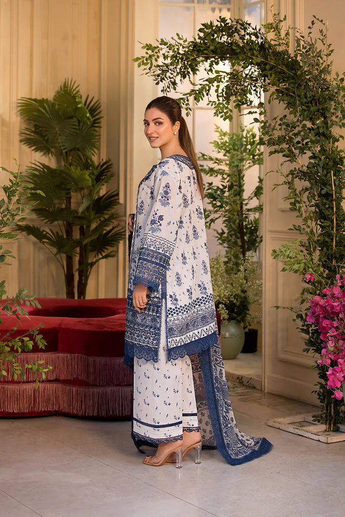 Embroidered Lawn Unstitched 3Pc Suit