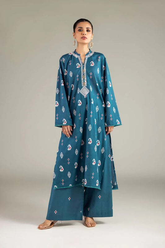 Fabrics 2 Piece Embroidered Lawn Suit By Khaddi