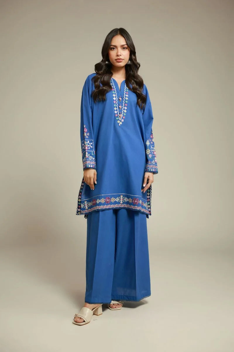 Fabrics 2 Piece Embroidered suit