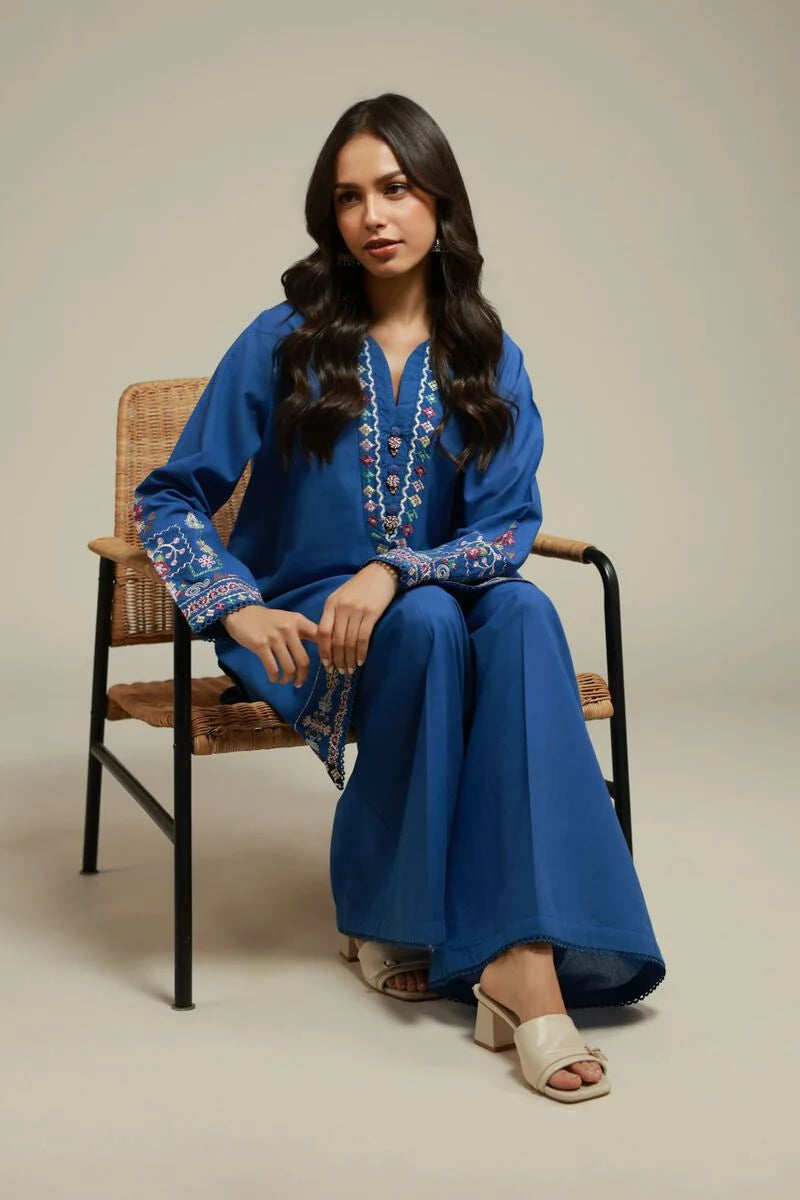 Fabrics 2 Piece Embroidered suit