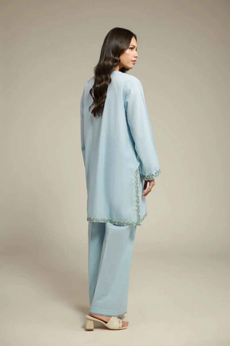 Fabrics 2 Piece Embroidered lawn | Top and Bottom