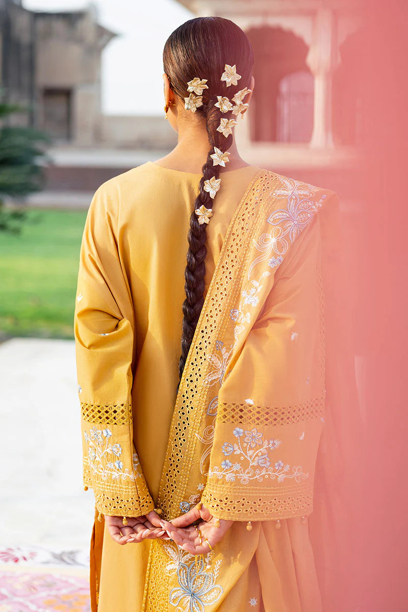 3PC UNSTITCHED EMBROIDERED LAWN SUIT BY CROSS STITCH
