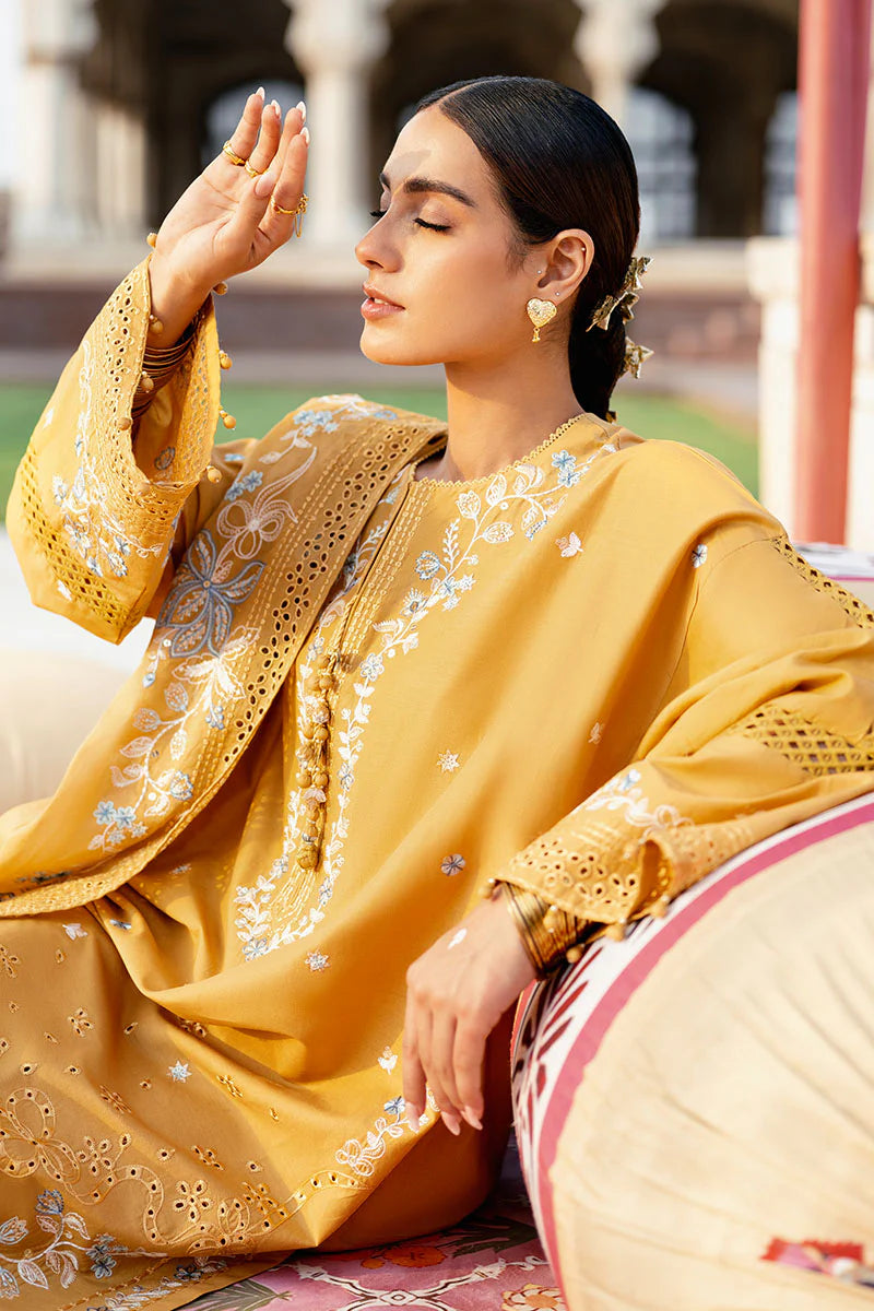 3PC UNSTITCHED EMBROIDERED LAWN SUIT BY CROSS STITCH