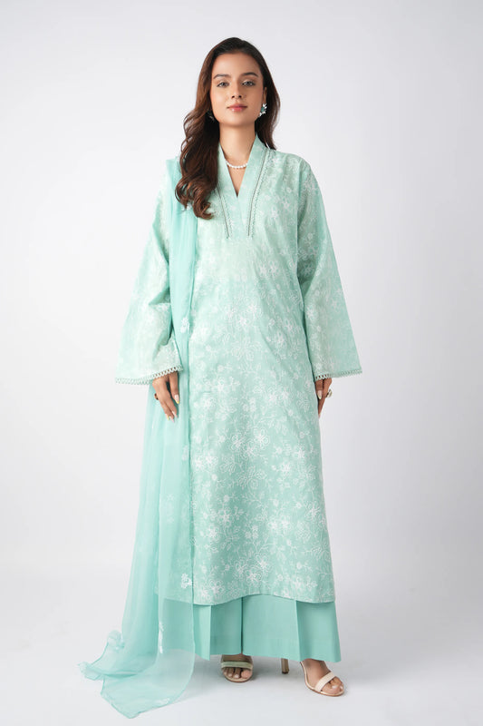 Full embroidered 2 piece lawn suit