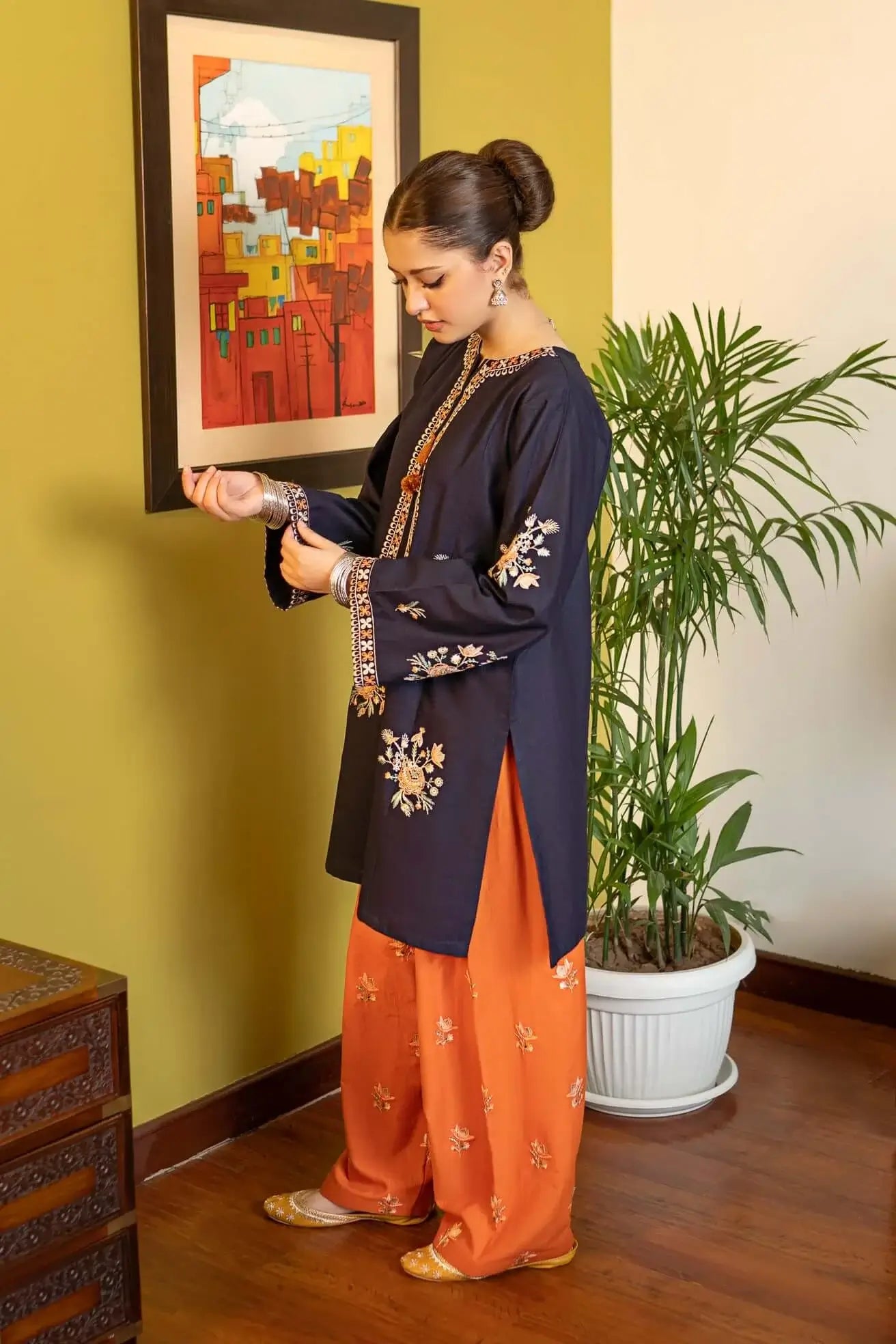 2 Piece Unstitched Heavy Embroidered Lawn Suit by Naqoosh