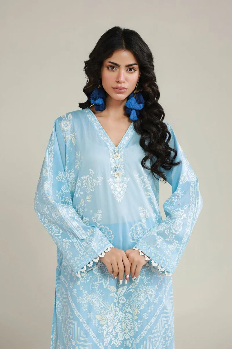 Lawn Co-ords Set embroidered suit