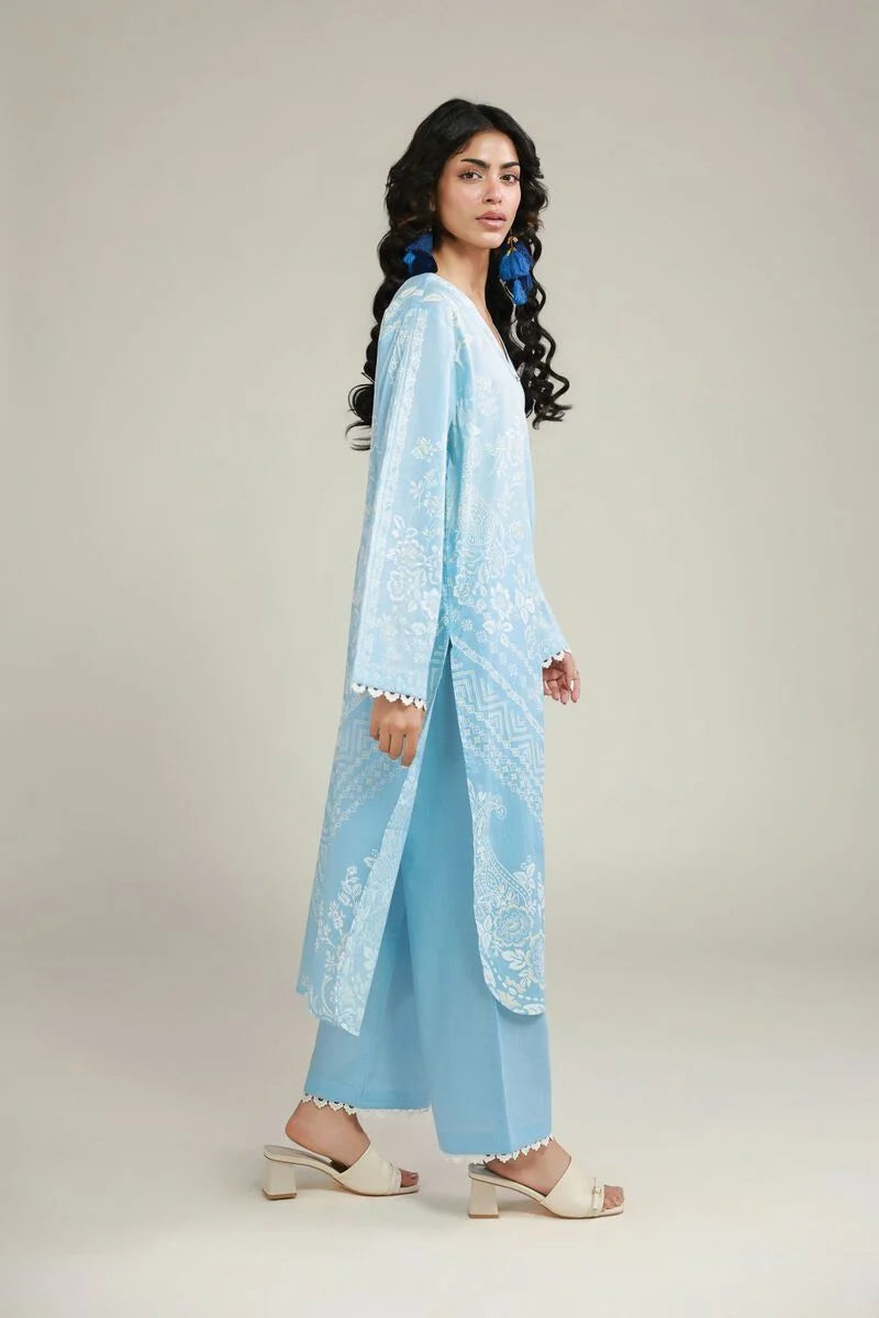 Lawn Co-ords Set embroidered suit