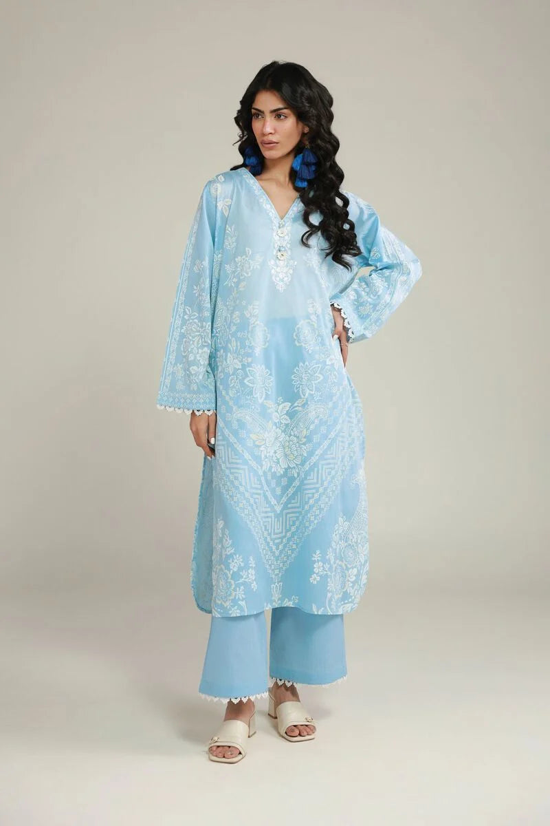 Lawn Co-ords Set embroidered suit